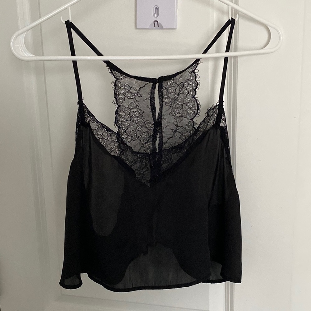 Intimately Free People Cropped Lace Inset Cami